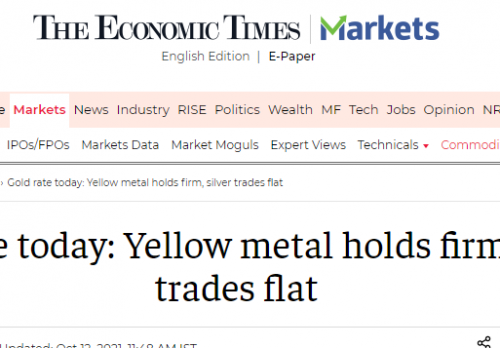 Gold rate today: Yellow metal holds firm, silver trades flat